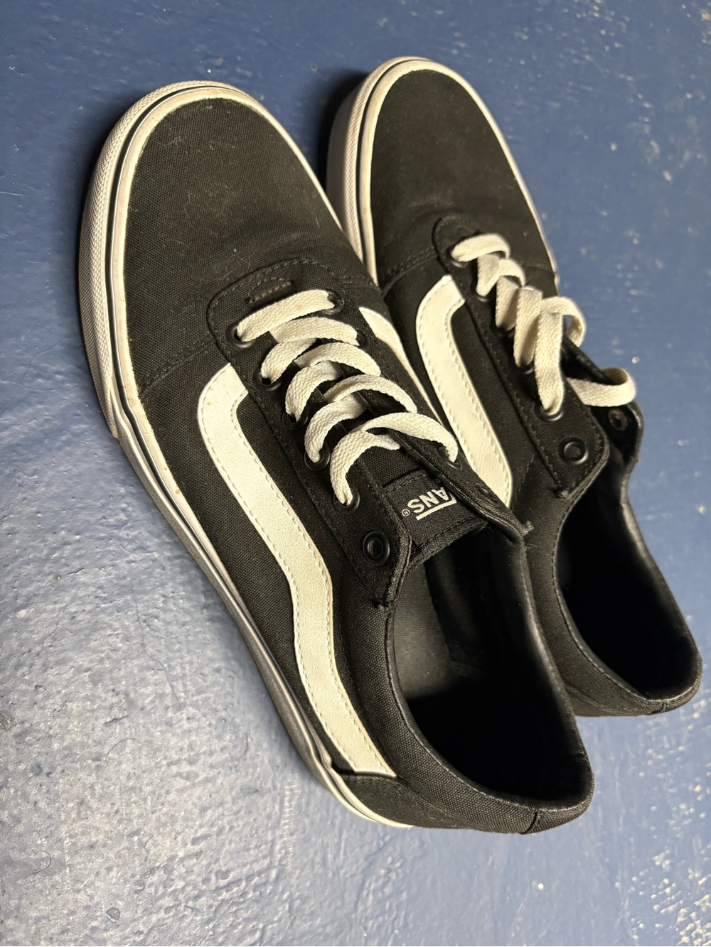 Vans Black & White Old Skool Low-Top Sneakers